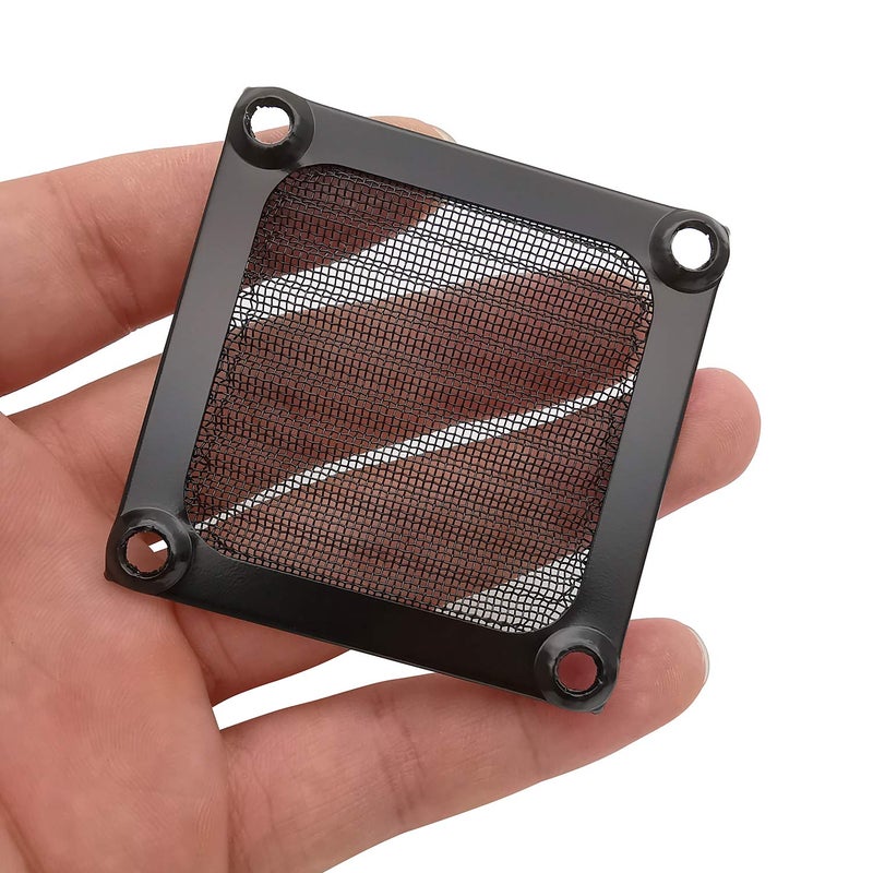 IMSurQltyPrise 60mm Computer Case Fan Filter Grills with Screws, Aluminum Frame Ultra Fine Stainelss Steel Mesh, Black Color - 4 Pack - Image 5